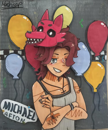 Michael Afton Irl 3D art